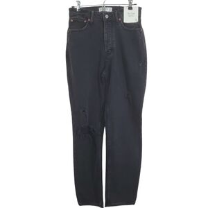 NWT Abercrombie & Fitch Jeans Curve Love The Dad High Rise Black Size 26